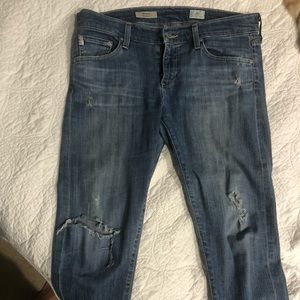 AG The Nolan Distressed Denim. Size 28